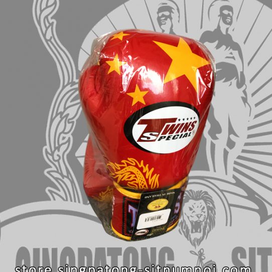 Twins Fancy Boxing Gloves CHINA Flag