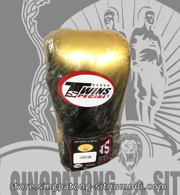 Twins Fancy Boxing Gloves “GOLD BLACK GRADIENT”