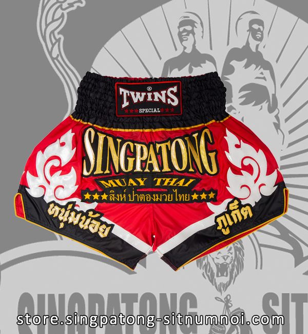 Twins Muay Thai Shorts TRIBAL RED